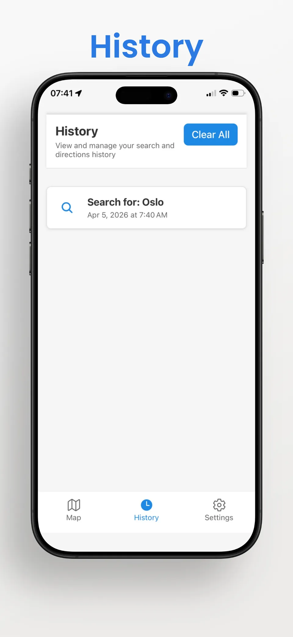 App Screenshot 4 - Map View